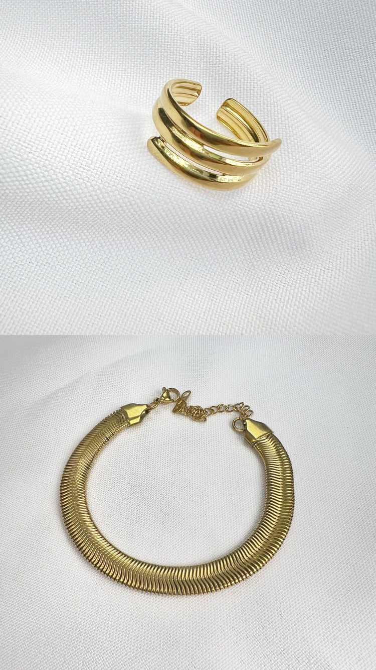 Conjunto Anel + Pulseira