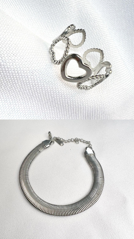 Conjunto Anel + Pulseira